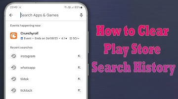 How to Delete Google Play Store Search History