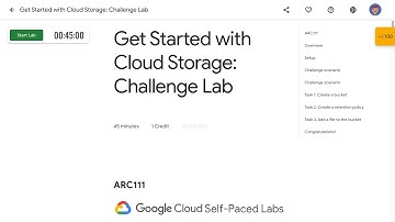 Get Started with Cloud Storage Challenge Lab ARC111