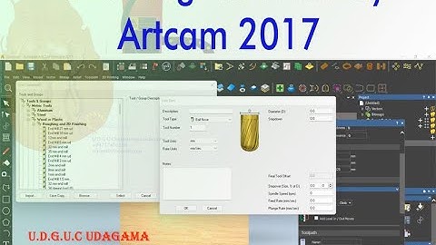 How to create tool library in artcam 2017, and make simulation form each tool