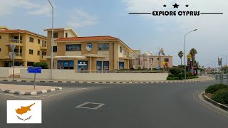 DRIVING from PEYIA *PEGEIA* to KINGS AVENUE MALL in PAPHOS - CYPRUS * 4K (60fps)