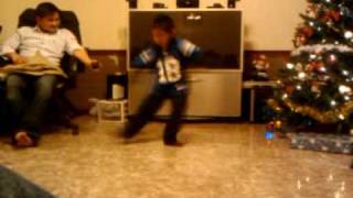 Asian Kid Breakdancing For Christmas