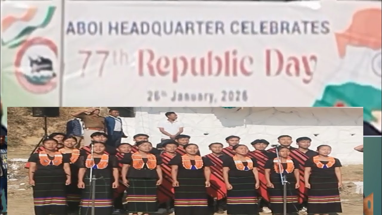 77th Republic day inter ward tug of war exhibition match||national anthem by ATBC youth|| 