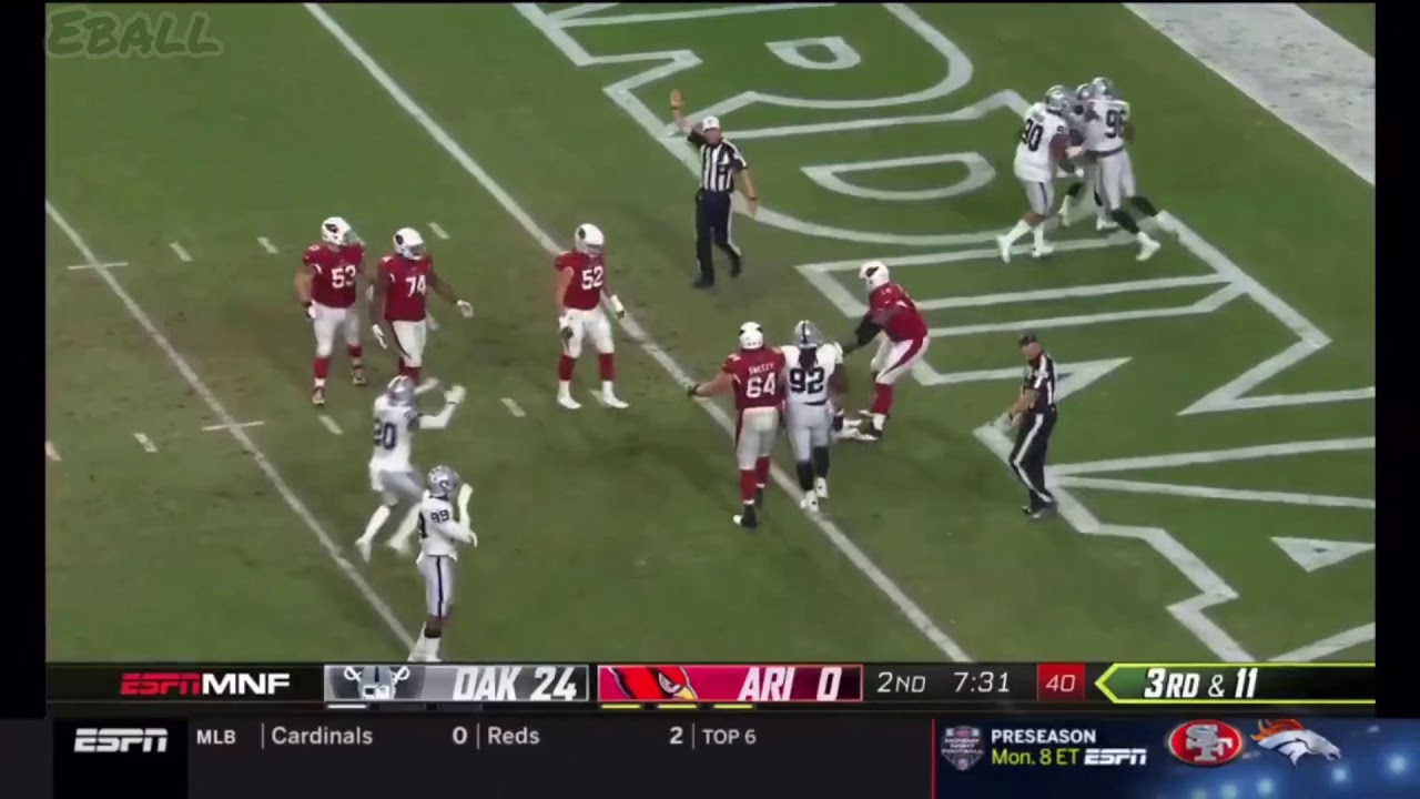 S Lamarcus Joyner coming fast off the edge to sack No. draft pick Kyler Murray