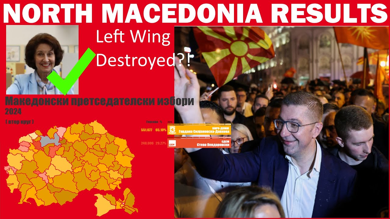 2024 NORTH MACEDONIA RESULTS | Right Wing DESTROYS Left Wing ALL OVER North Macedonia! | Female Prez