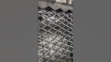 Heavy duty expanded metal mesh making #expandedmetal #expandedmetalmachine #satisfying #shorts