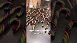Rainbow candy canes #zuckerlwerkstatt #candycane  #vienna