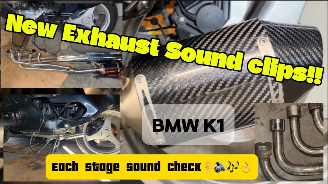 BMW K1 - exhaust sounds from every stage!! - YouTube