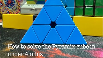 Solve the Pyraminx FAST — Easy Method Explained (Under 4 Minutes!)