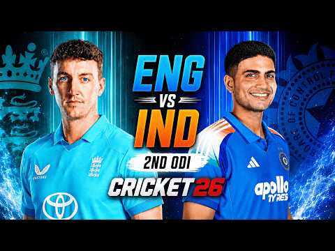 🔴 LIVE | India 🆚 England | 2nd ODI | Cricket 26 | IND vs ENG Live