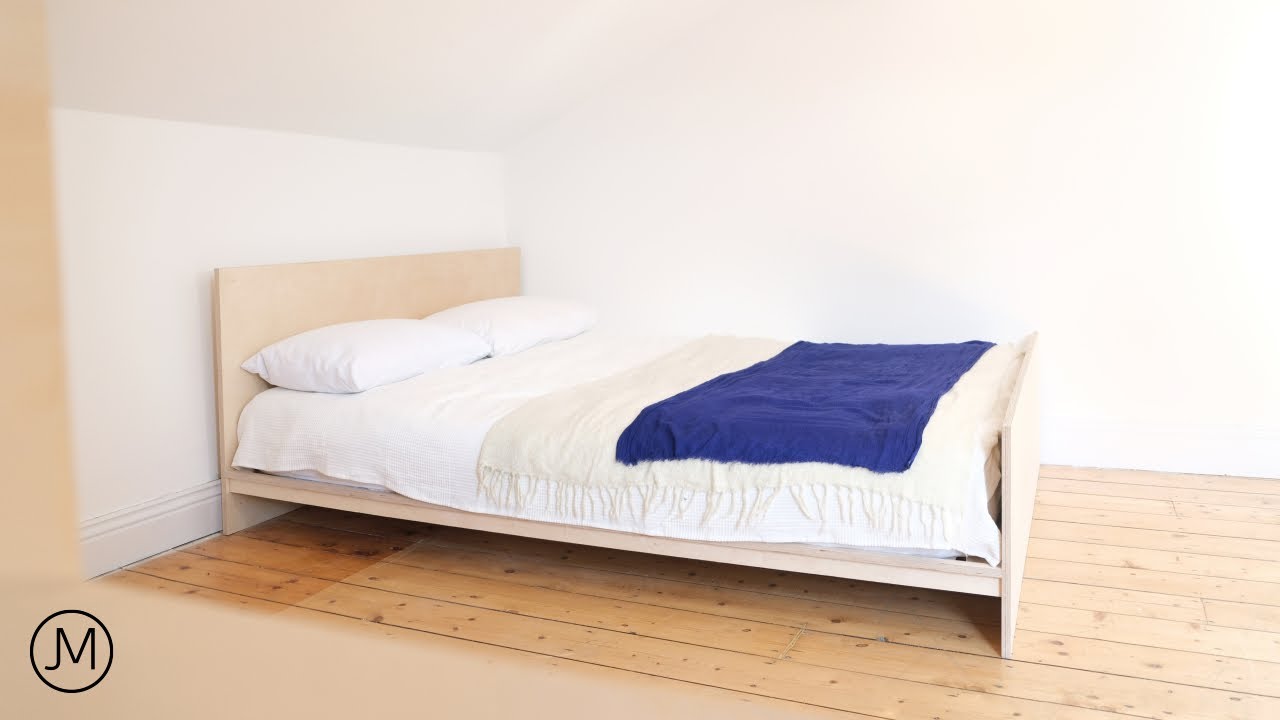 Making a DIY Platform Bed Bedroom Renovation [Part 2] YouTube