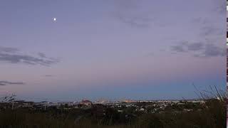 Sunset Time Lapse - Belt of Venus - Moon - Port of Tauranga - Nikon P900