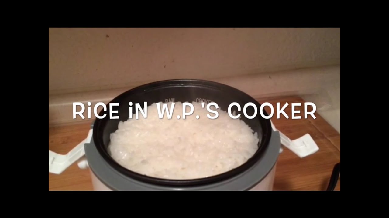 Rice in the Wolfgang Puck Rice cookerreally! 