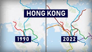 Evolution of the Hong Kong MTR 1910-2022 (animation)