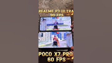 POCO X7 PRO VS REALME P3 ULTRA BGMI TEST 🧐😈 #youtubeshorts #realshot #realme