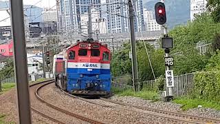 서울발 부산행 무궁화호 #1211+DEL 7445호 견인