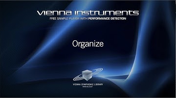 Vienna Instruments: Organize