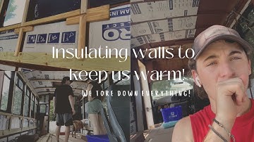 Shuttle Bus Series Ep. 5 | Insulation And Furring Strips For The Walls