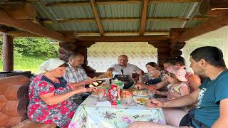 A Big Haymaking Day and Dinner in an Afghan Cauldron | Rural Life in the Carpathians