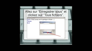 Apprendre a programmer en batch: Tutoriel n°1