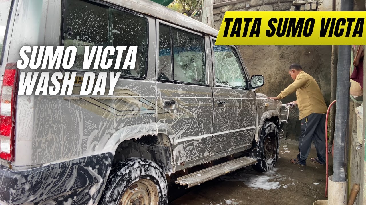 Tata Sumo Victa – Satisfying Foam Wash + Tyre Care + Fuel Up