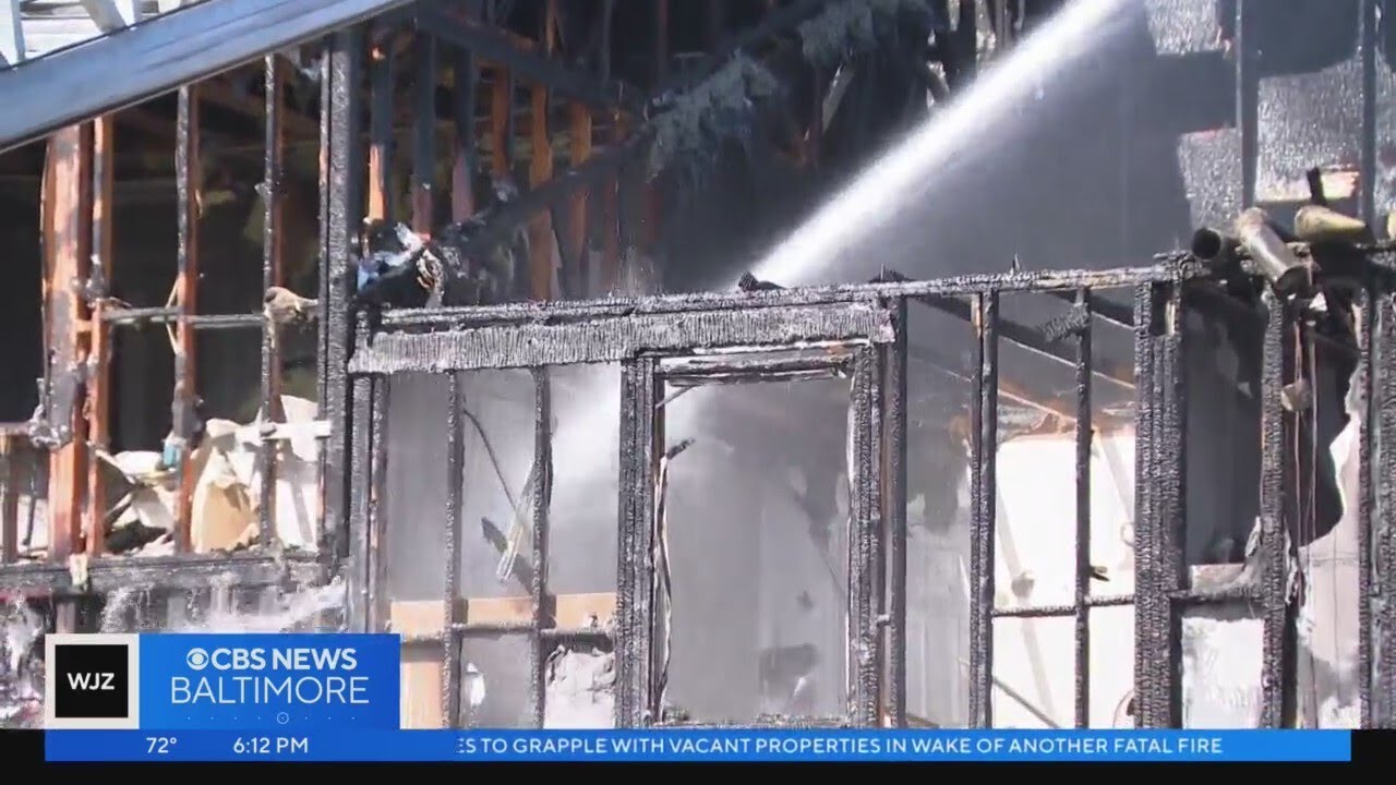 Massive three-alarm fire destroys apartment building in Laurel in ...