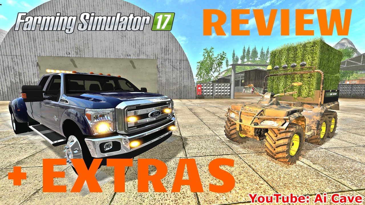 Farming Simulator 17 Mods Review with - POLARIS ATV & Ford Super Duty Pickup - YouTube