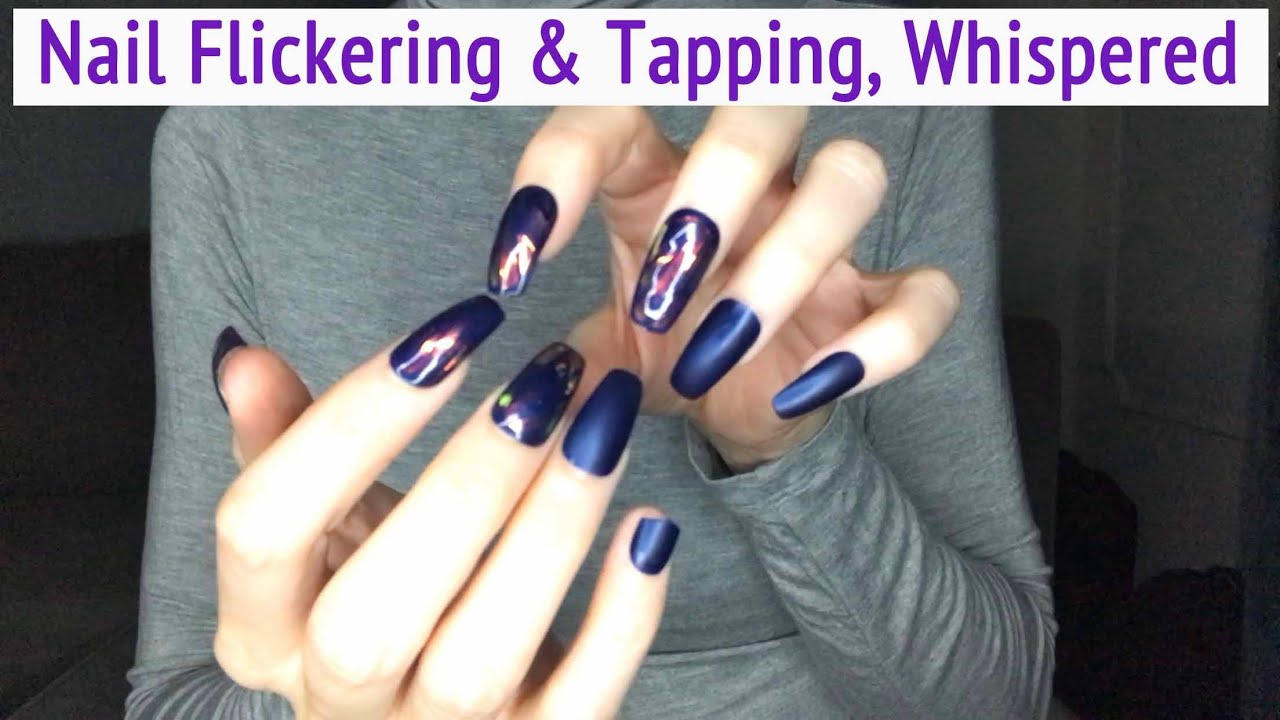ASMR * Nail Flickering, Tapping & Scratching * Long Nails * Whispering * ASMRVilla