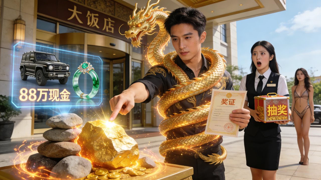 小夥創業屢次失敗，寵物魚突然顯現龍身賜予他點石成金加龍運伴身，開啟神豪人生！