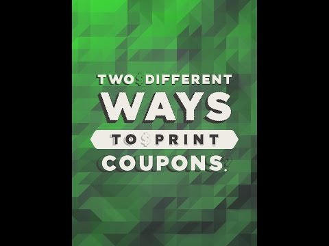 How to Print Multiple Coupons! Without using two computers!