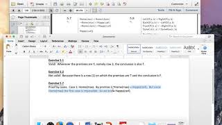 LPL Exercise 5.7 Language Proof and Logic