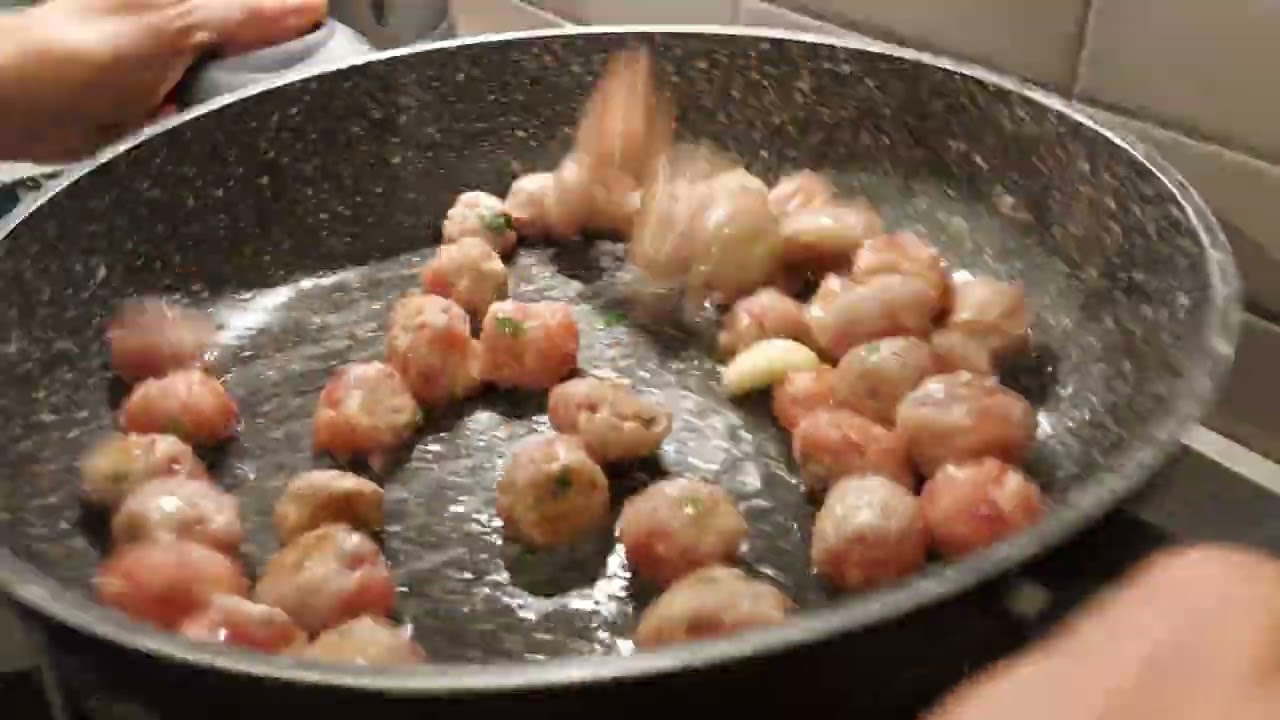 Busiate con polpettine di salsiccia, super bomba!