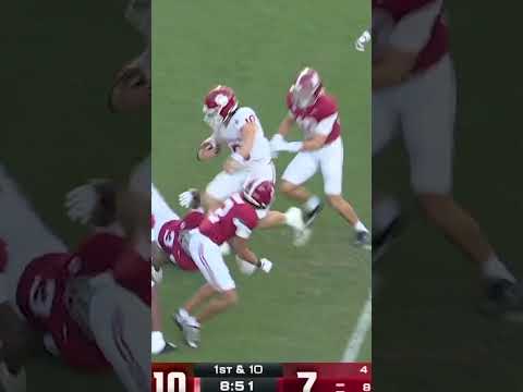 John Mateer MUSCLES into the endzone vs. Alabama 💪 (📍 @vrbo)