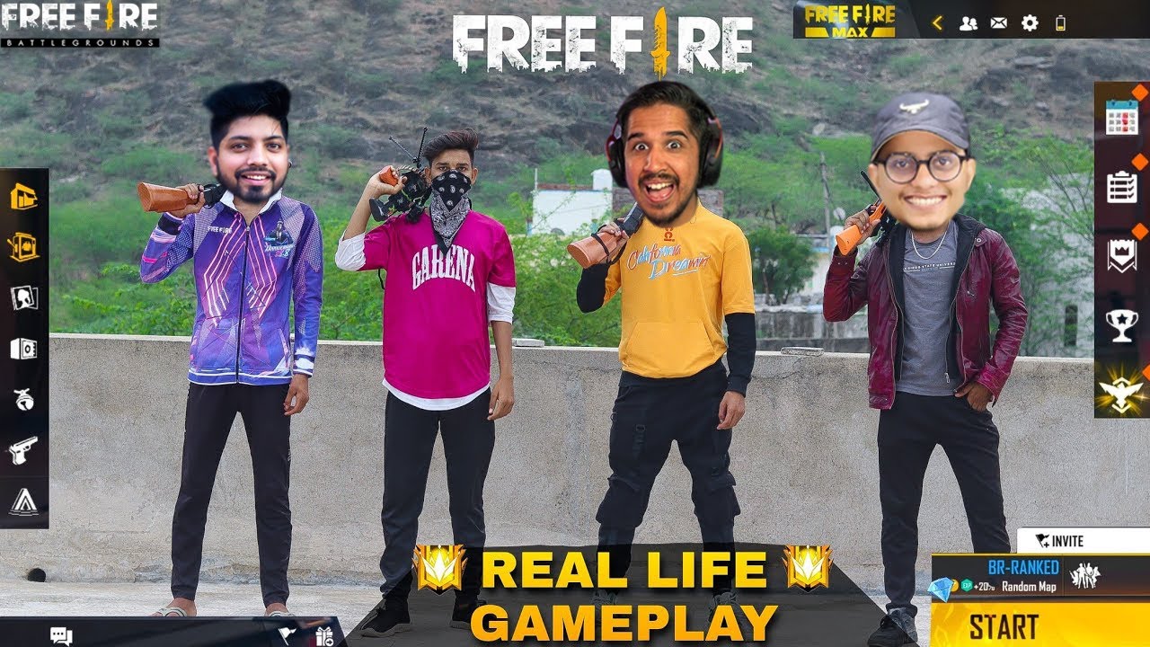 FREE FIRE IN REAL LIFE 😲 (NO Clickbait)