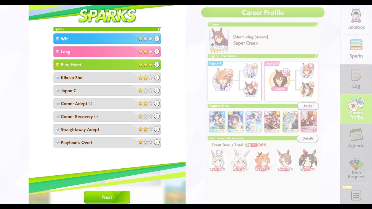 Failed GrandParent | SuperCreek | Umamusume:PrettyDerby DiscordBanForPostingOnFindFriend