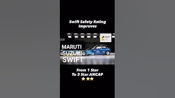Maruti Swift Safety Rating Update | Now 3-Star in ANCAP Crash Test" ✅ #crashtest #swift #shorts