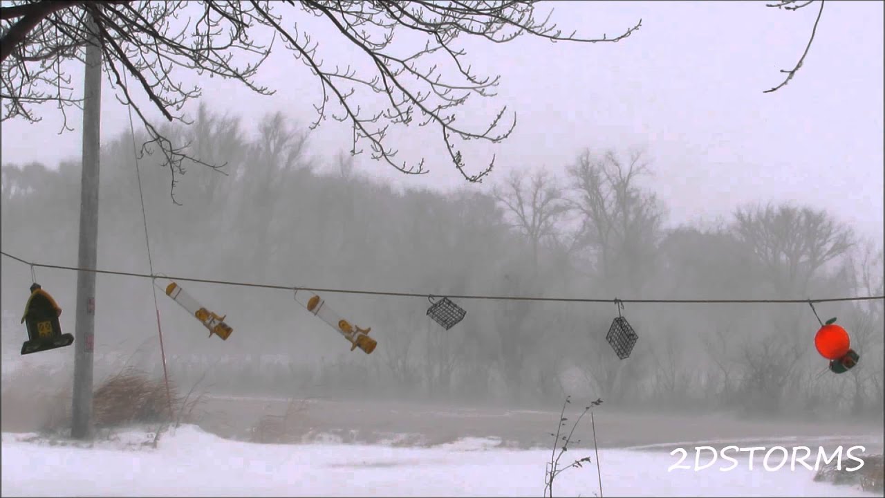 Blizzard Conditions in Iowa **1080p HD** - YouTube