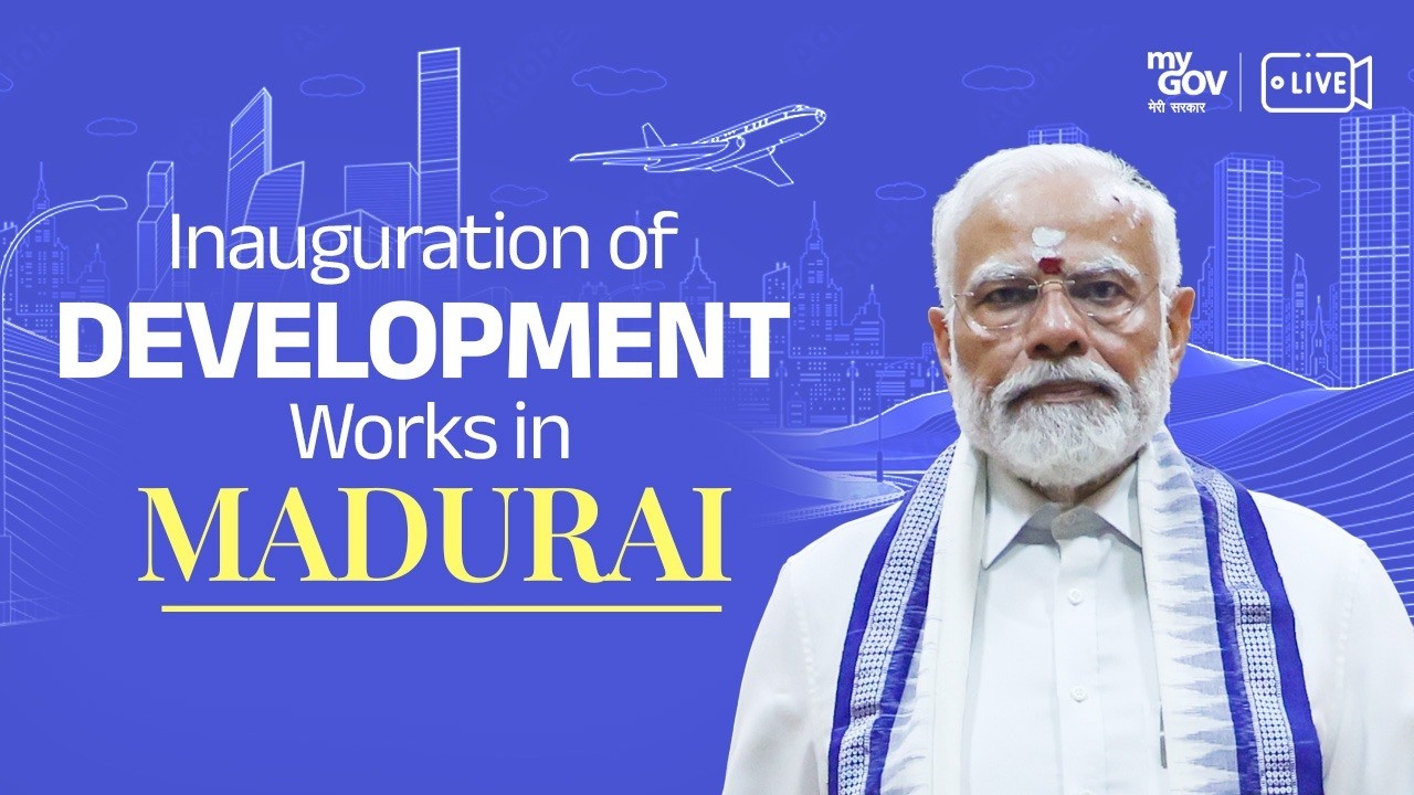 LIVE: PM Modi lays foundation stone, inaugurates development works in Madurai, Tamil Nadu