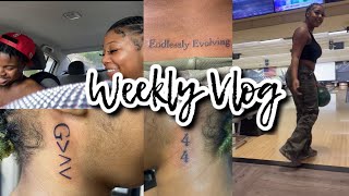Weekly Vlog | neck tattoos, tramp stamps, bowling + more !