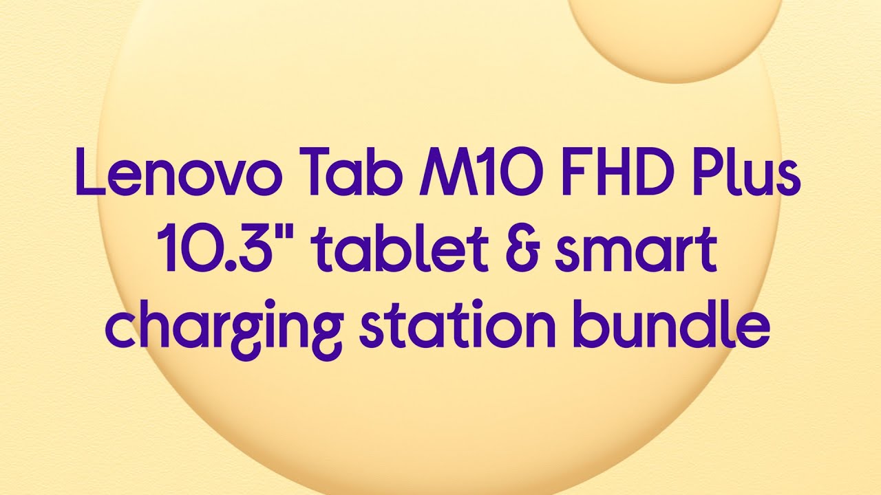 Avec ce pack, la Lenovo Tab M10 Plus se transforme en station d'accueil  intelligente