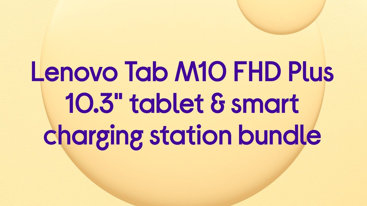Lenovo Tab M10 FHD Plus 10.3" Tablet & Smart Charging Station Bundle
