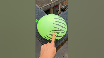 Experiment: Will a water balloon explode if it rolls down a tall building? 💥🎈 #balloon