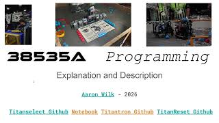 Introduction - 38535A Programming
