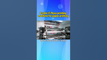 6 color CI flexo printing machine for paper print