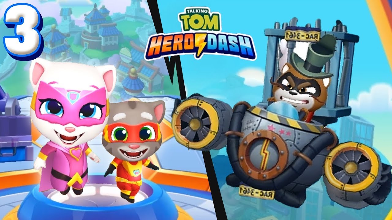 Talking Tom Hero Dash #3 | MISIONES CON ANGELA | Gameplay
