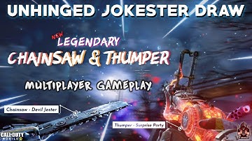 *New* Legendary THUMPER - SURPRISE PARTY & CHAINSAW - DEVIL JESTER Gameplay | Call Of Duty Mobile !!