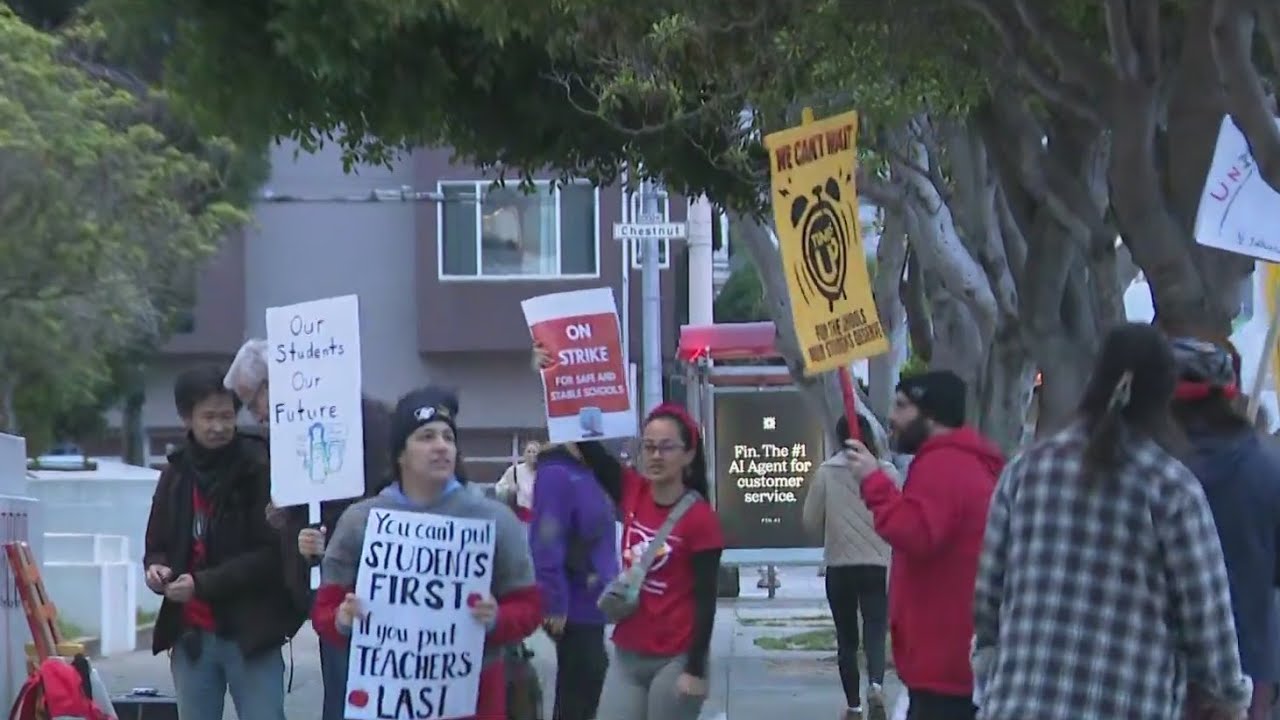 San Francisco Unified School District teachers go on strike for 1st time since 1979