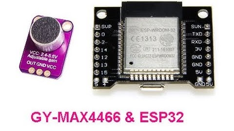 GY-MAX4466 microphone ESP32 recording audio uploading to # Slack