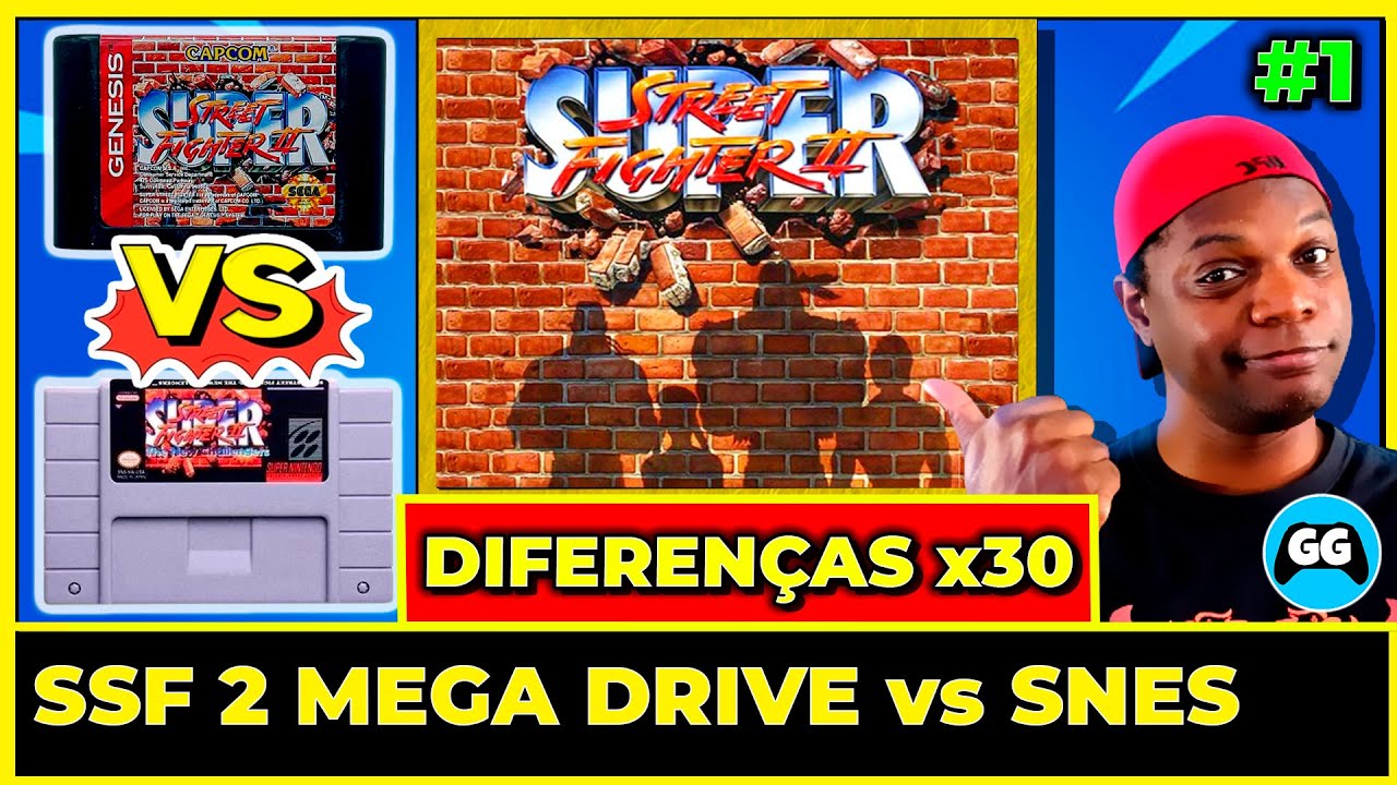 [PARTE 30] Diferenças do Super Street Fighter 2 de Mega Drive vs Super Nintendo