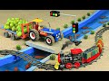 Diy tractor making mini concrete bridge  diy tractor grapes juice machine  donganh mini