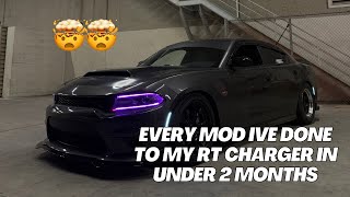 EVERY MOD IVE DONE TO MY 2022 RT CHARGER IN UNDER 2 MONTHS🤯🫣